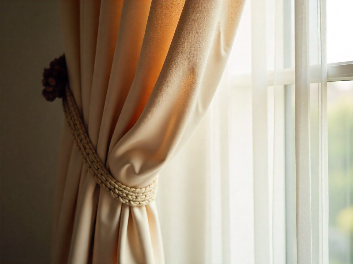 Elegant custom drapes installation